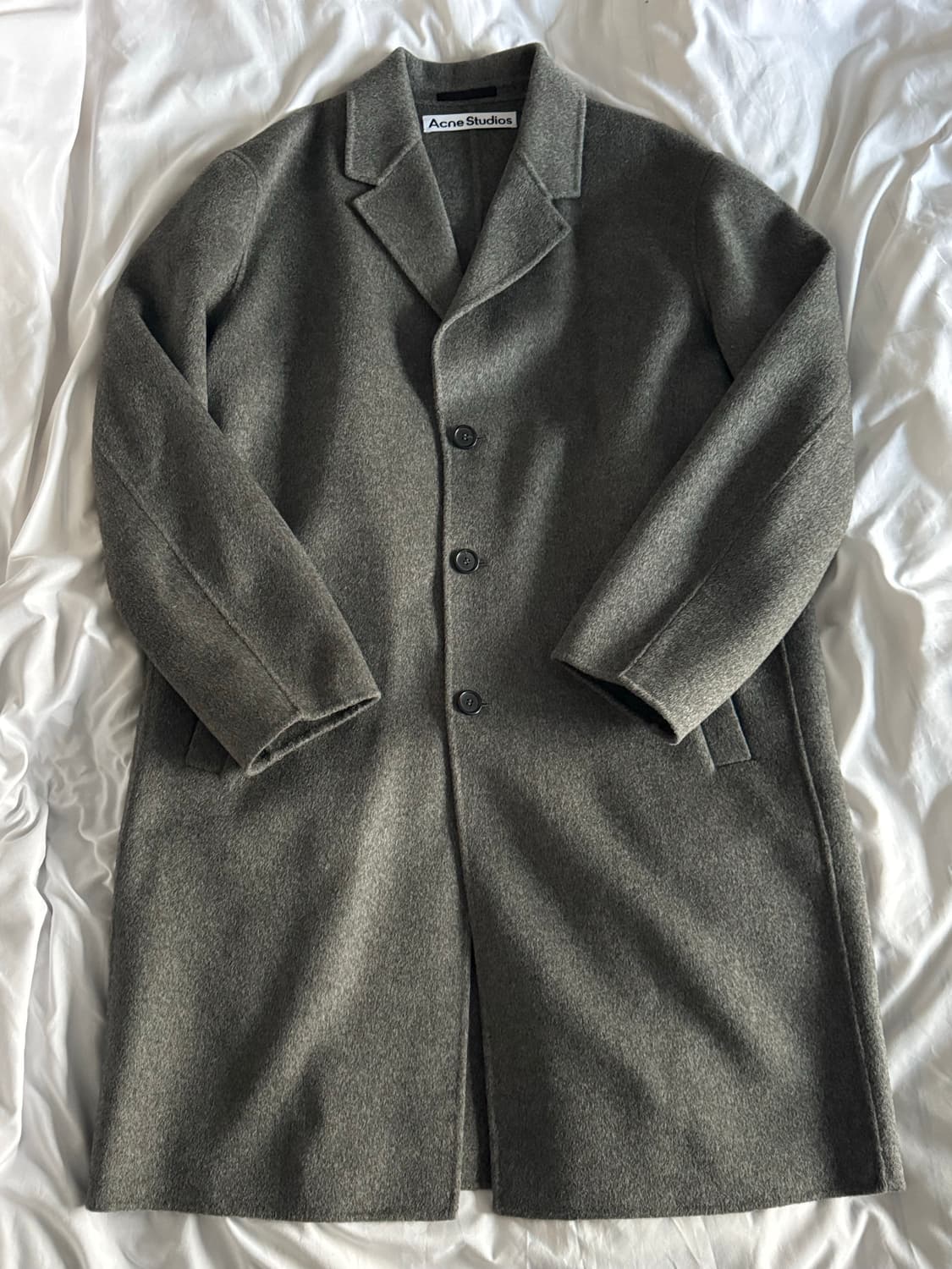 [48] 아크네 스튜디오 싱글브레스트 울 코트 상품이미지1