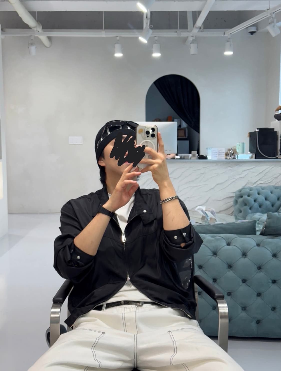 크롭 블루종 바람막이 상품이미지2