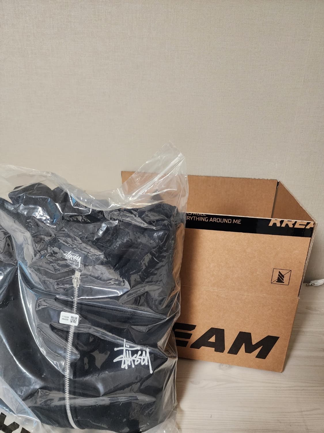 스투시 정품 기모 후드집업 상품이미지2