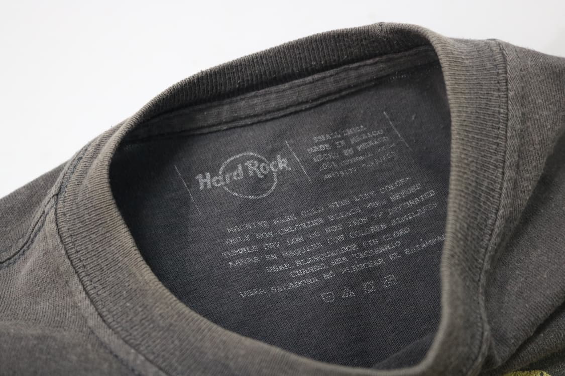 하드락 카페 발리 빈티지 페이디드 차콜 그래픽 반팔 티셔츠 (S) 상품이미지4