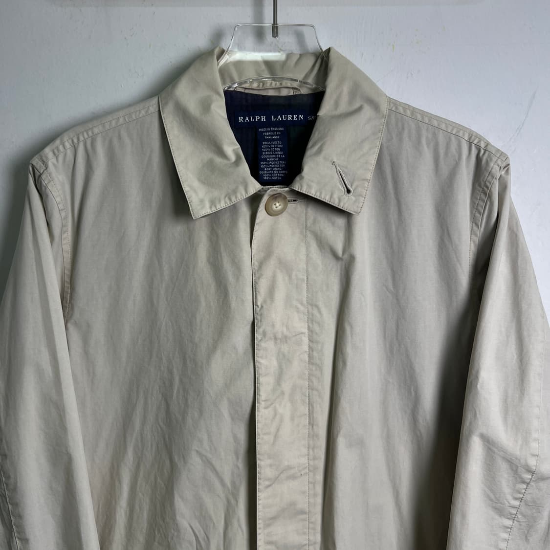 랄프로렌 베이지 히든 버튼 트렌치코트 S 상품이미지4