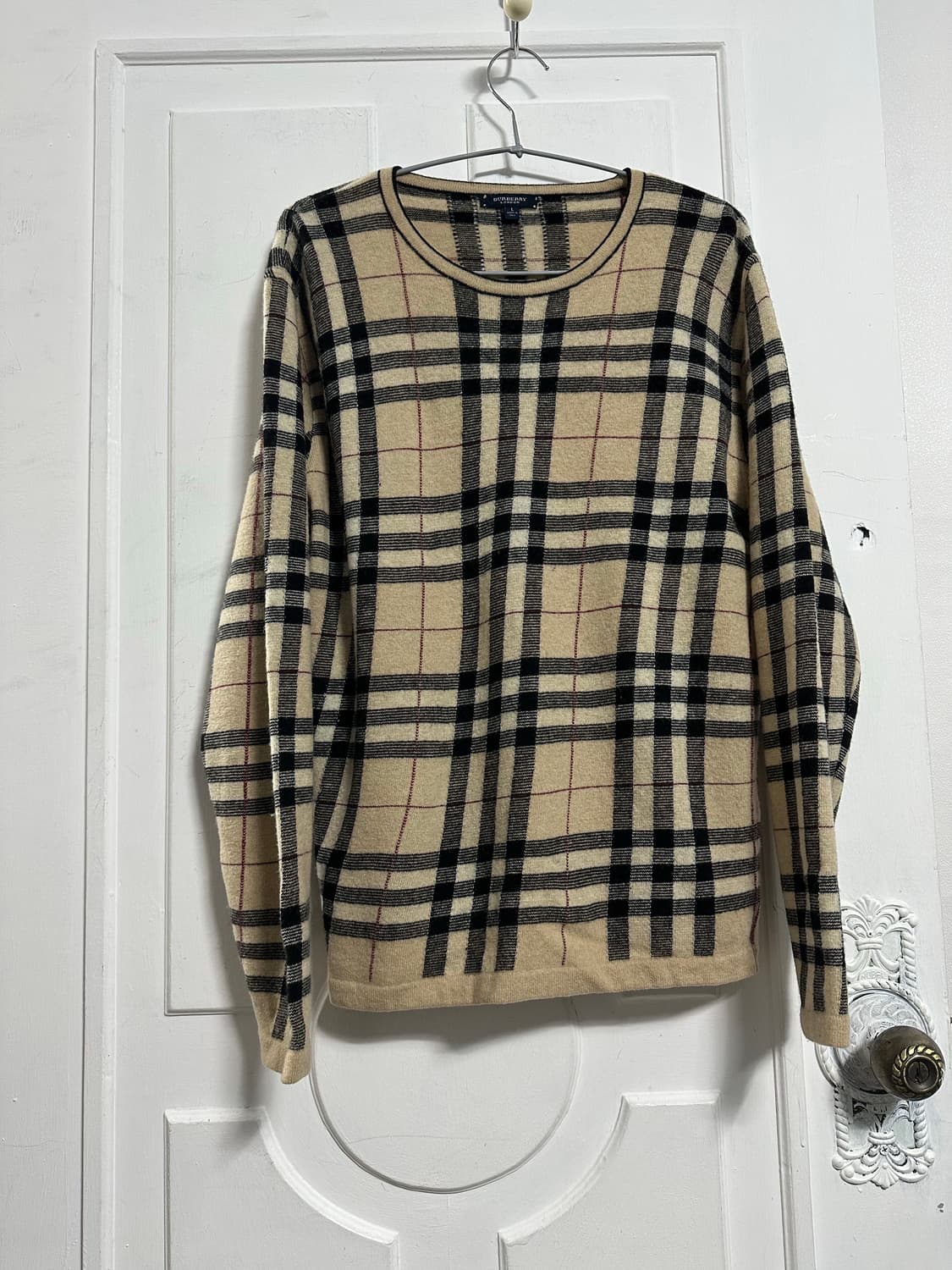버버리 체크 울 니트 상품이미지1