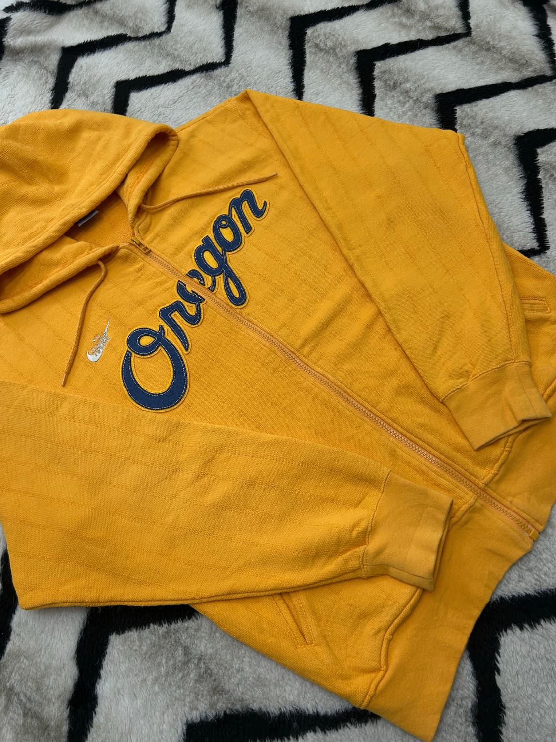 [L]나이키90s Oregon 오버핏 후드집업/엘로우머스타드 상품이미지2