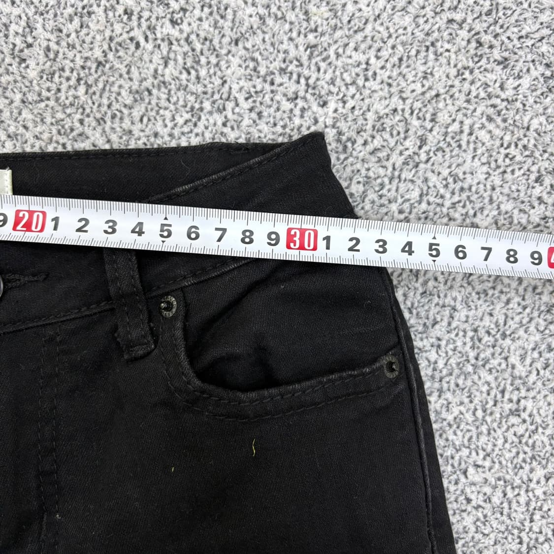 27 아크네스튜디오 블랙 흑청 데님 팬츠 0407J 상품이미지8