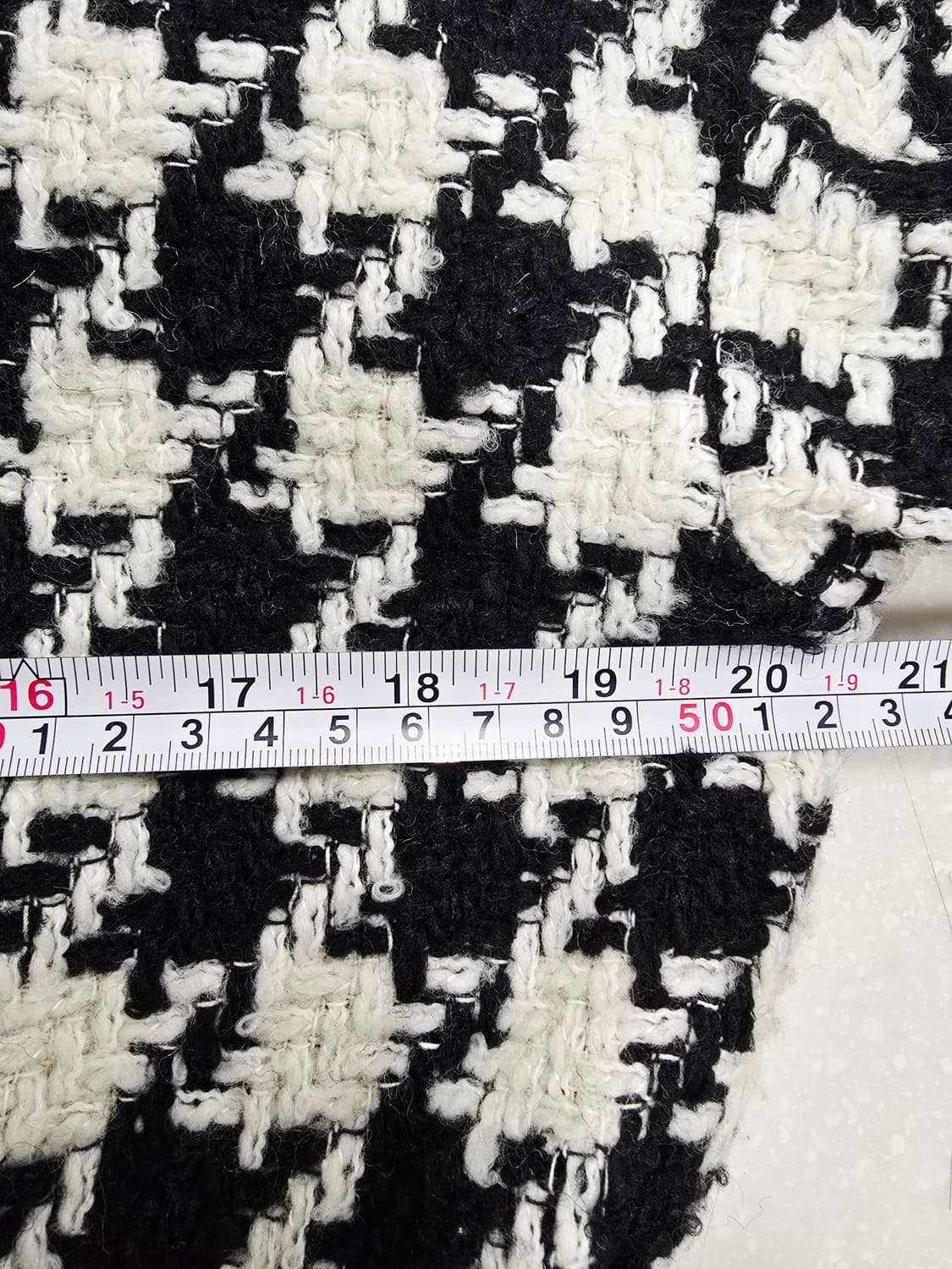 톰보이 하운드투스 트위드 하프 코트 자켓 90 상품이미지7