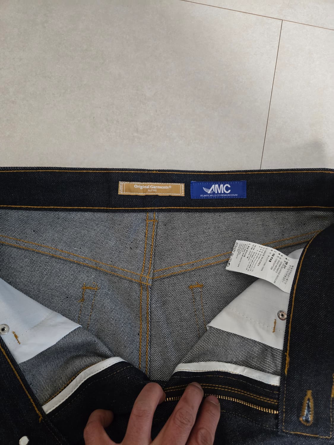 프리즘웍스 셀비지 레귤러 데님  상품이미지3