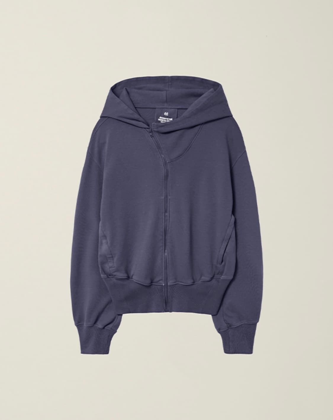 ÉÉ 커브드 후드집업 차콜[M사이즈] 상품이미지1