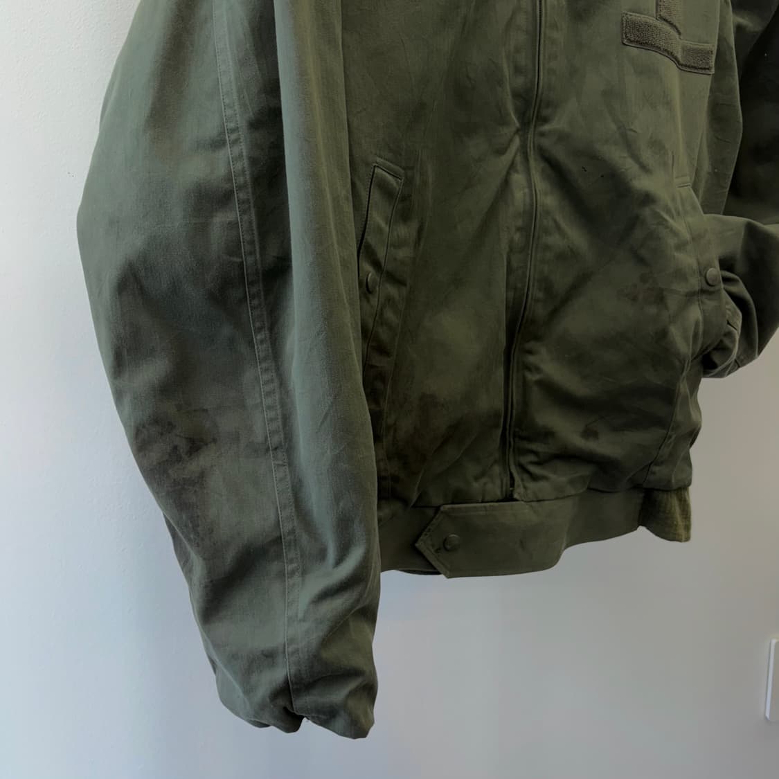 유럽 밀리터리 올리브 워크 자켓 (L) 상품이미지4