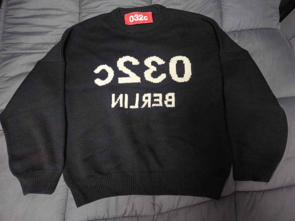 032c 셀피 니트 블랙 S 상품이미지1