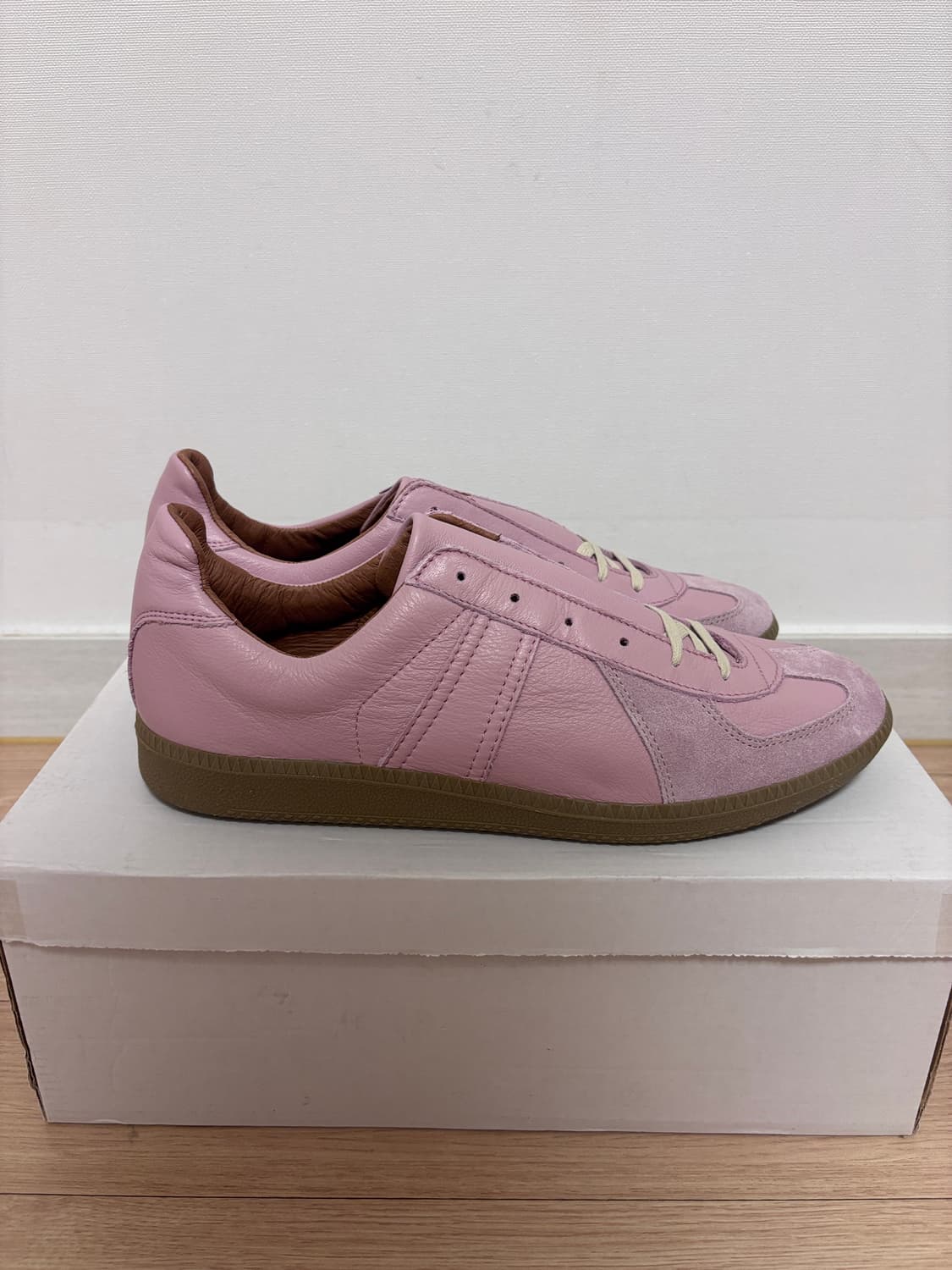 새상품) 275 리프로덕션오브파운드 독일군 스니커즈 핑크 상품이미지3