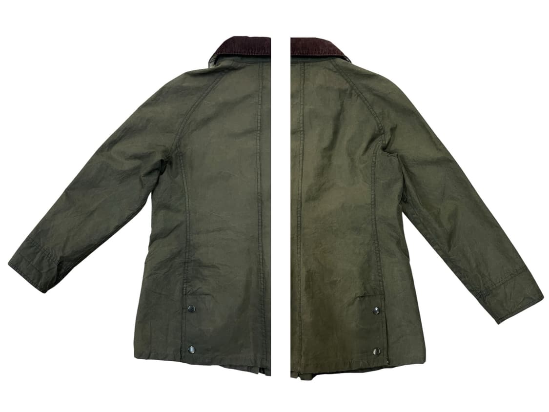 바버 골덴 카라 왁스 자켓 카키 38 #csz1969 상품이미지9