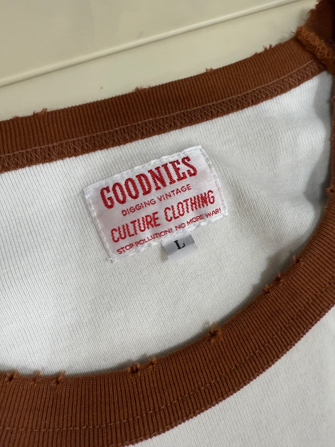 굿니스 빈티지 래글런 나그랑 티셔츠 L(105) 상품이미지4