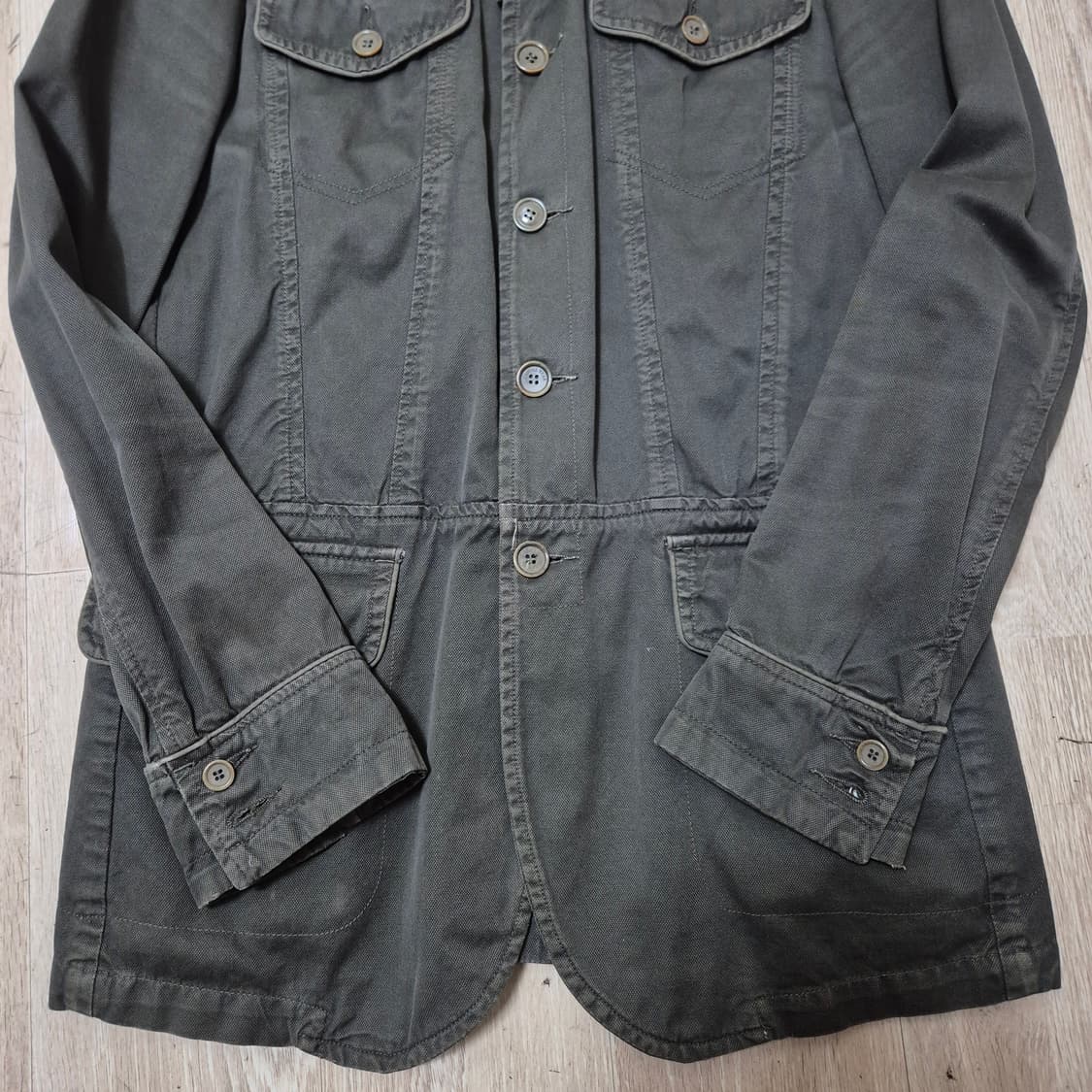 자라 캐주얼 1975 투포켓 야상 워크 자켓 M(95) 상품이미지3