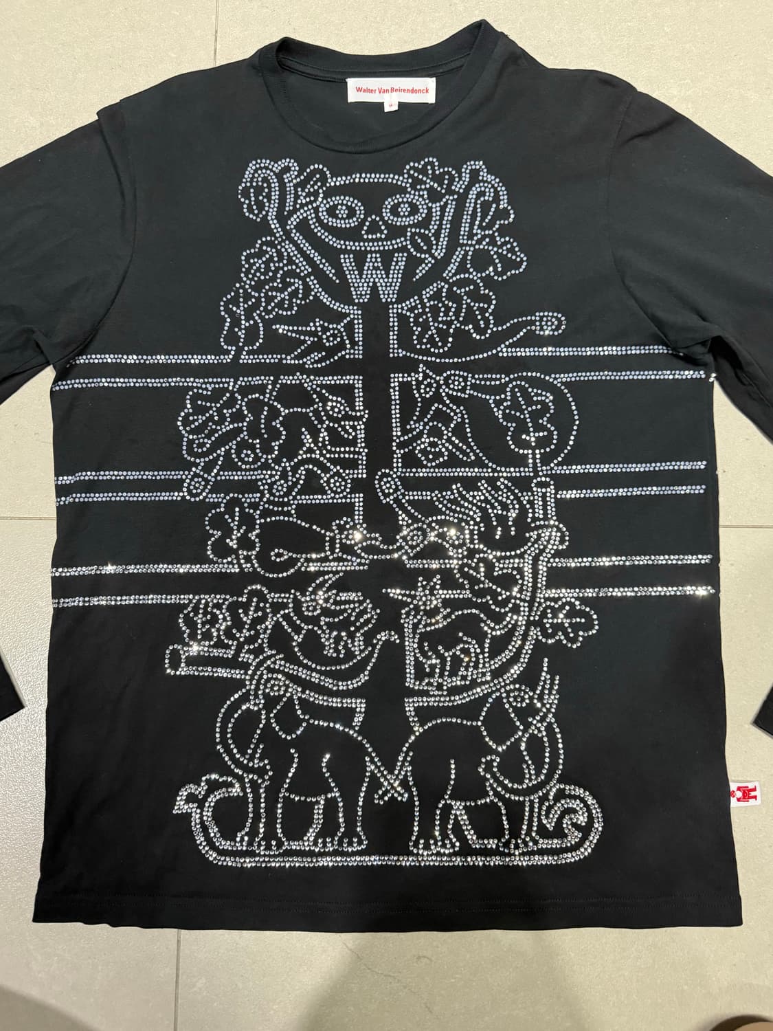 월터 반 베이렌동크 라인스톤 폭탄 롱슬리브 티셔츠 상품이미지3