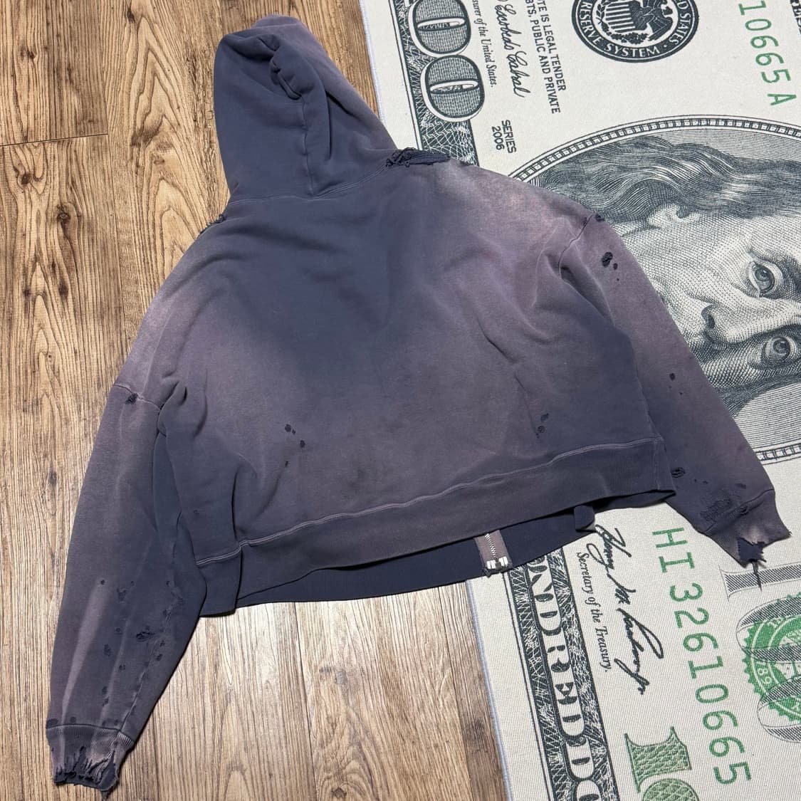 (m)세인트미카엘 24ss 더블페이스 후드집업 네이비 상품이미지2