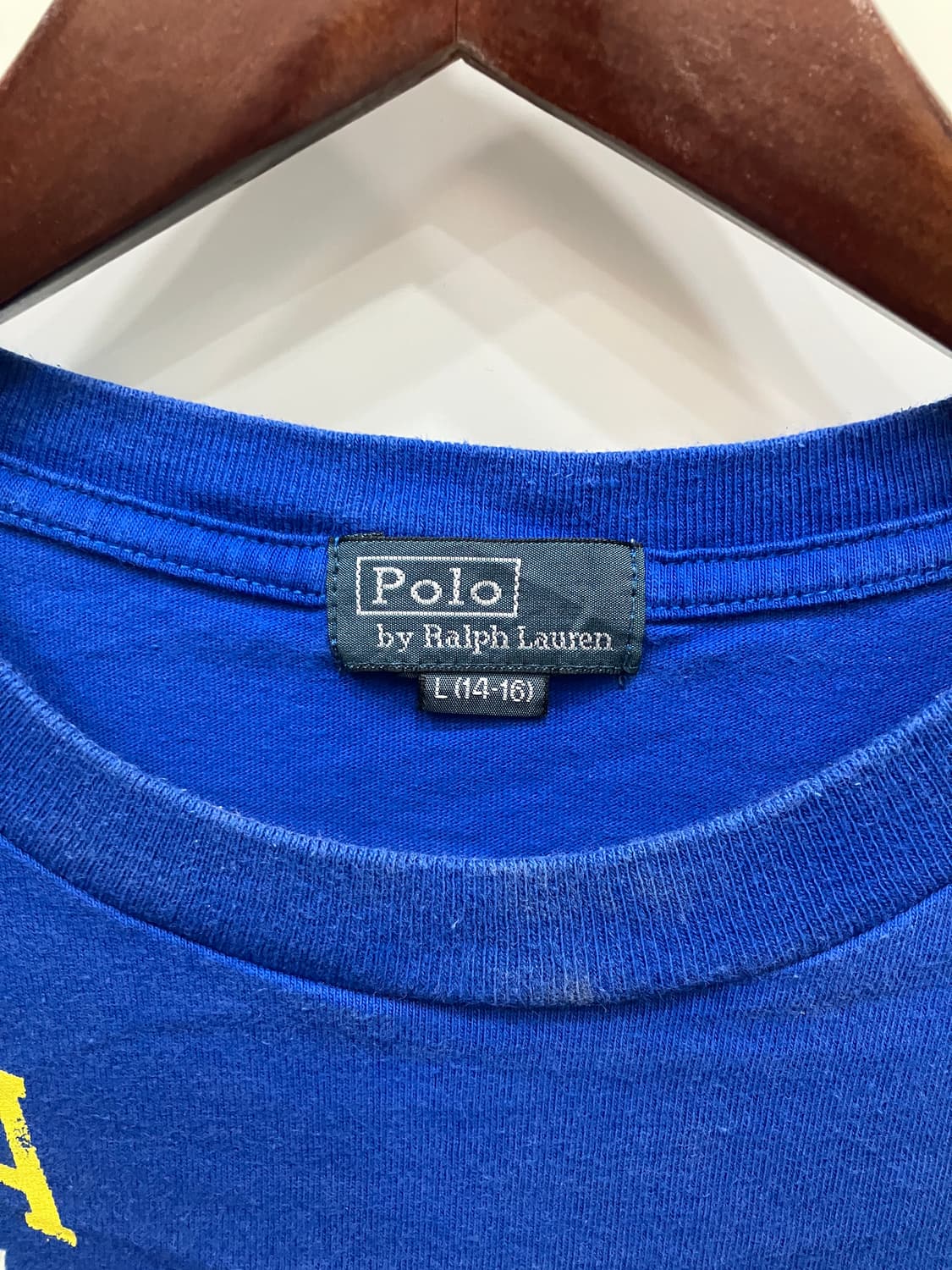 POLO 빅포니 로고 반팔티 블루 상품이미지4