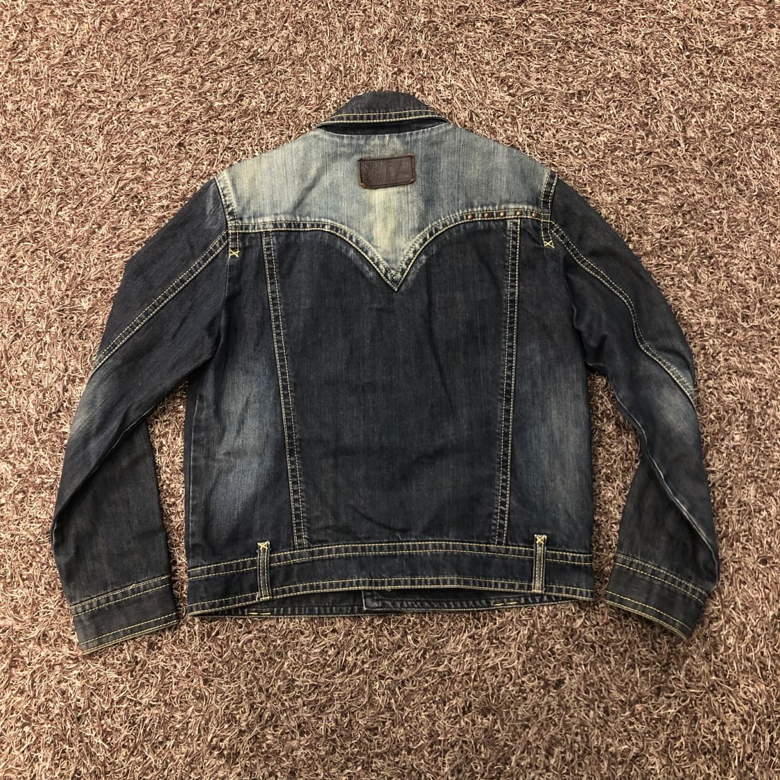 L SMEX JEANS 빈티지 워싱 데님 트러커 자켓 상품이미지3