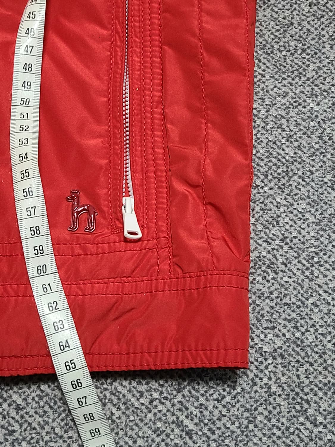 헤지스연빨간색  안감  폴리 자켓 점퍼  100  L 상품이미지4