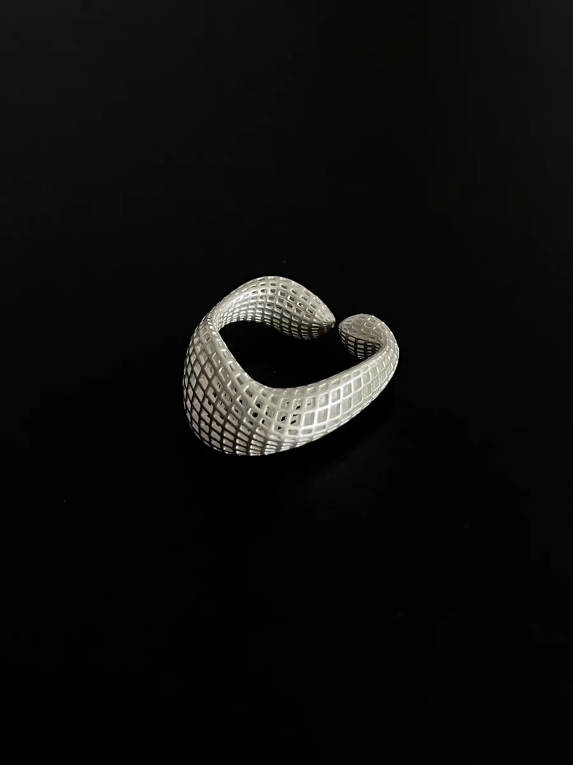 Oceanora 3D 프린팅 건축용 925 실버 오픈 링 상품이미지3