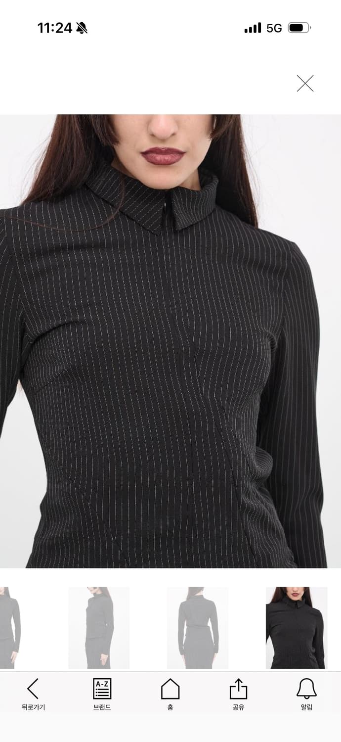 오토링거 로고 슬리브 스트라이프 셔츠 상품이미지5