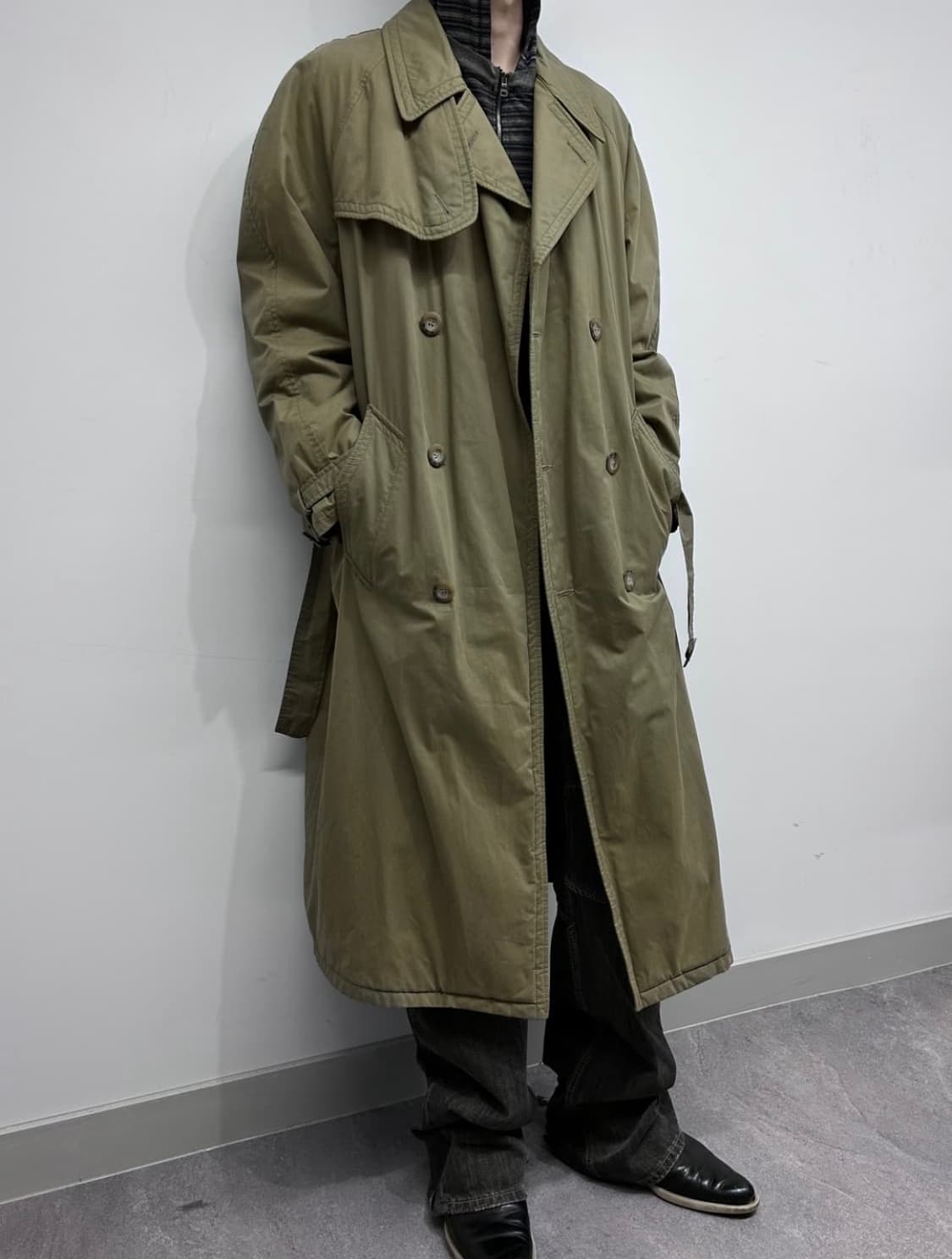 아르마니 90‘s 아카이브 트렌치 코트 상품이미지4