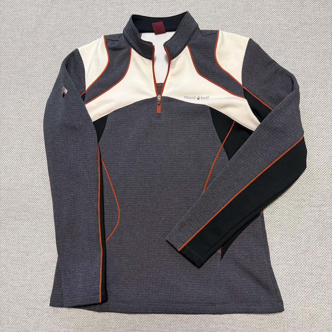 몽벨 기능성 기모 반집업 등산 티셔츠 상품이미지1