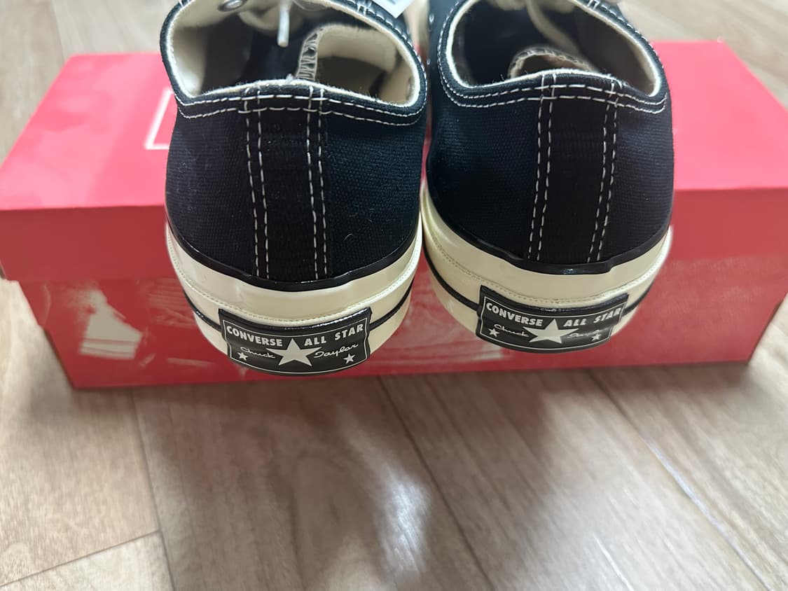 컨버스 척테일러70 블랙 로우260 새상품 상품이미지2