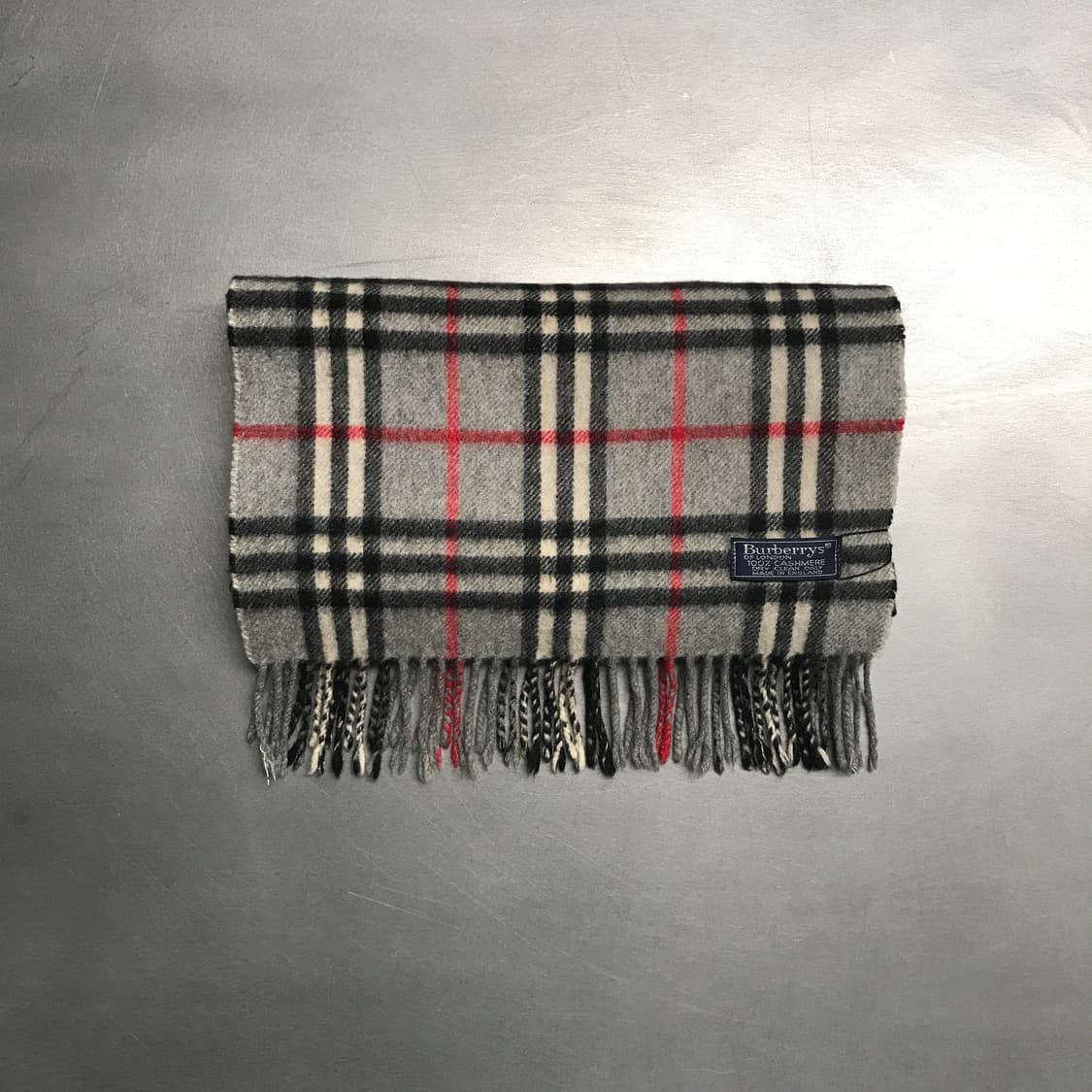 버버리 정품 캐시미어 머플러 그레이 상품이미지2