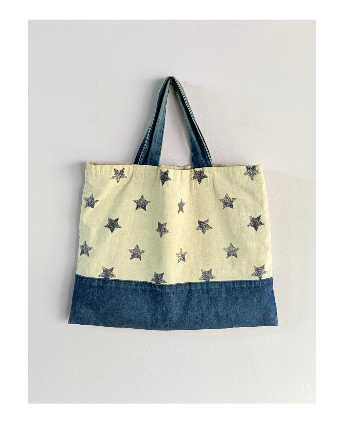 별가방 별패턴 별무늬 별스탬프 손가방 일본빈티지 상품이미지1