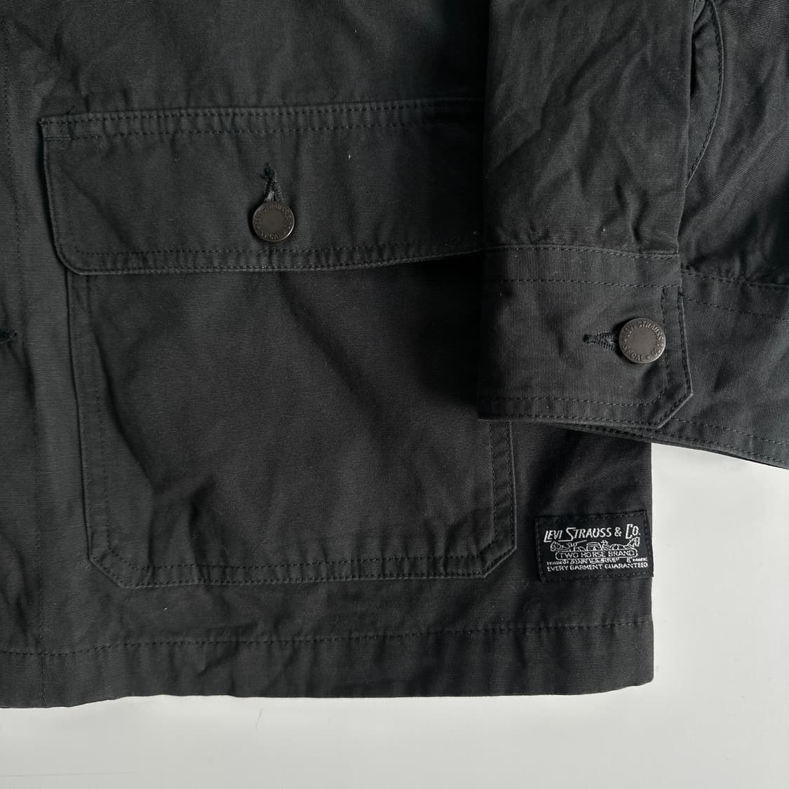 Levi's 리바이스 블랙 코듀로이 초어 자켓 상품이미지3