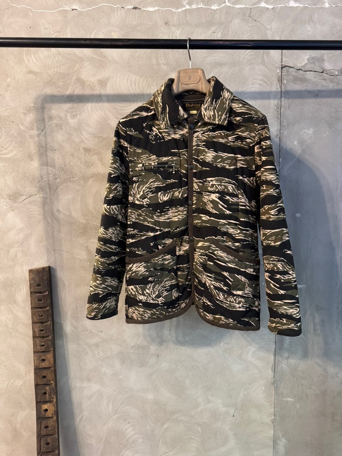 디아프바인 타이거 카모 퀼팅 자켓 95 상품이미지10