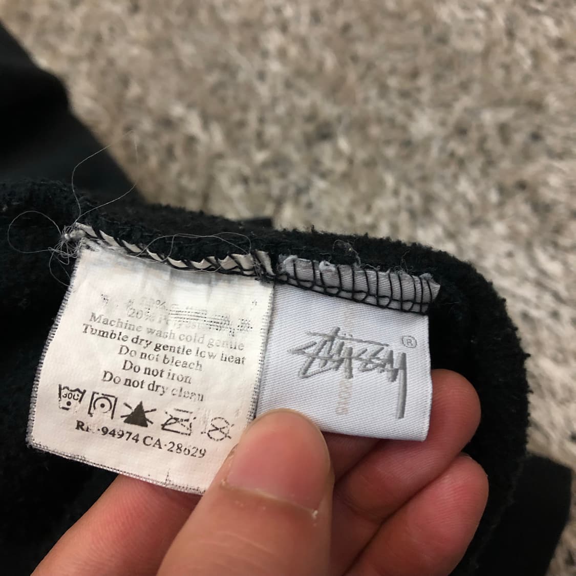 스투시 빅스탁로고 후드티 상품이미지8