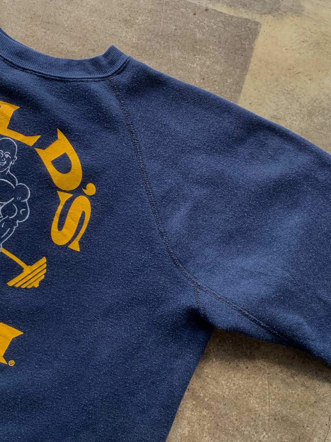 70-80s 골드 짐 프린팅 스웻셔츠 상품이미지5