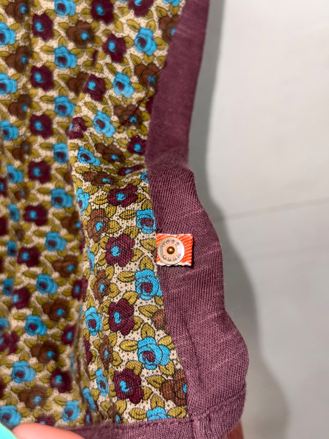 Hugo Boss brown floral ribbon blouse 상품이미지6