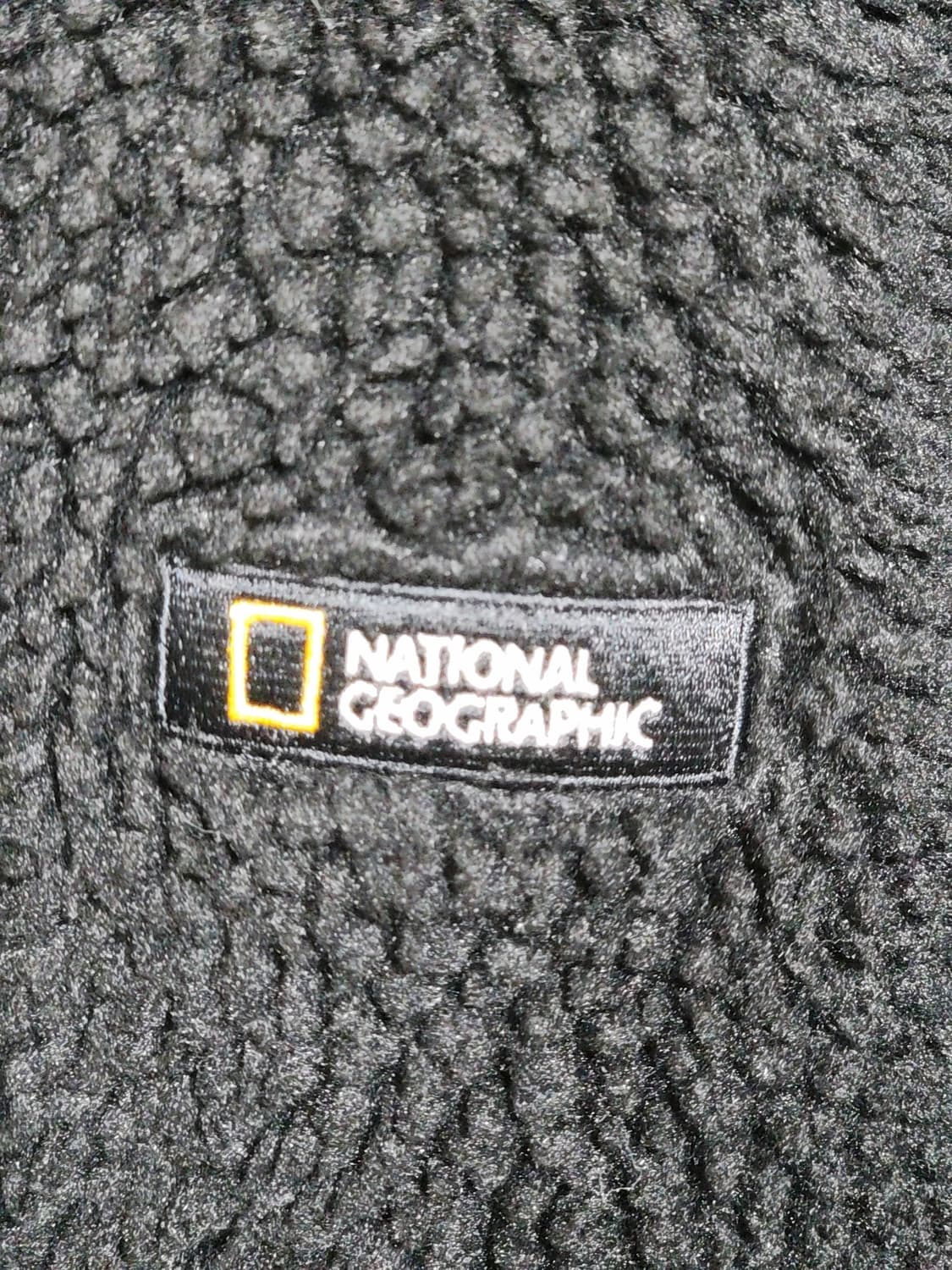 (XL) 내셔널지오그래픽 후리스 점퍼 블랙 뽀글이 플리스 와펜자켓  상품이미지4