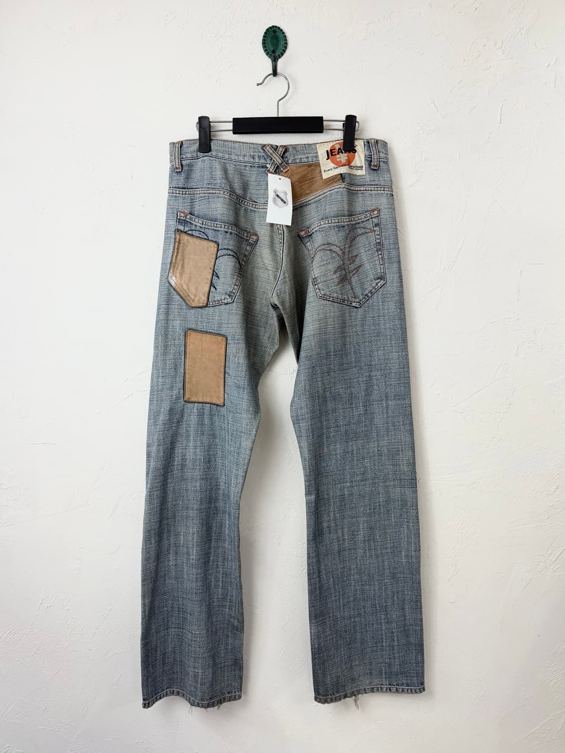 Yen Jeans by 미치코 코시노 이태리 레더 패치 데님  상품이미지4