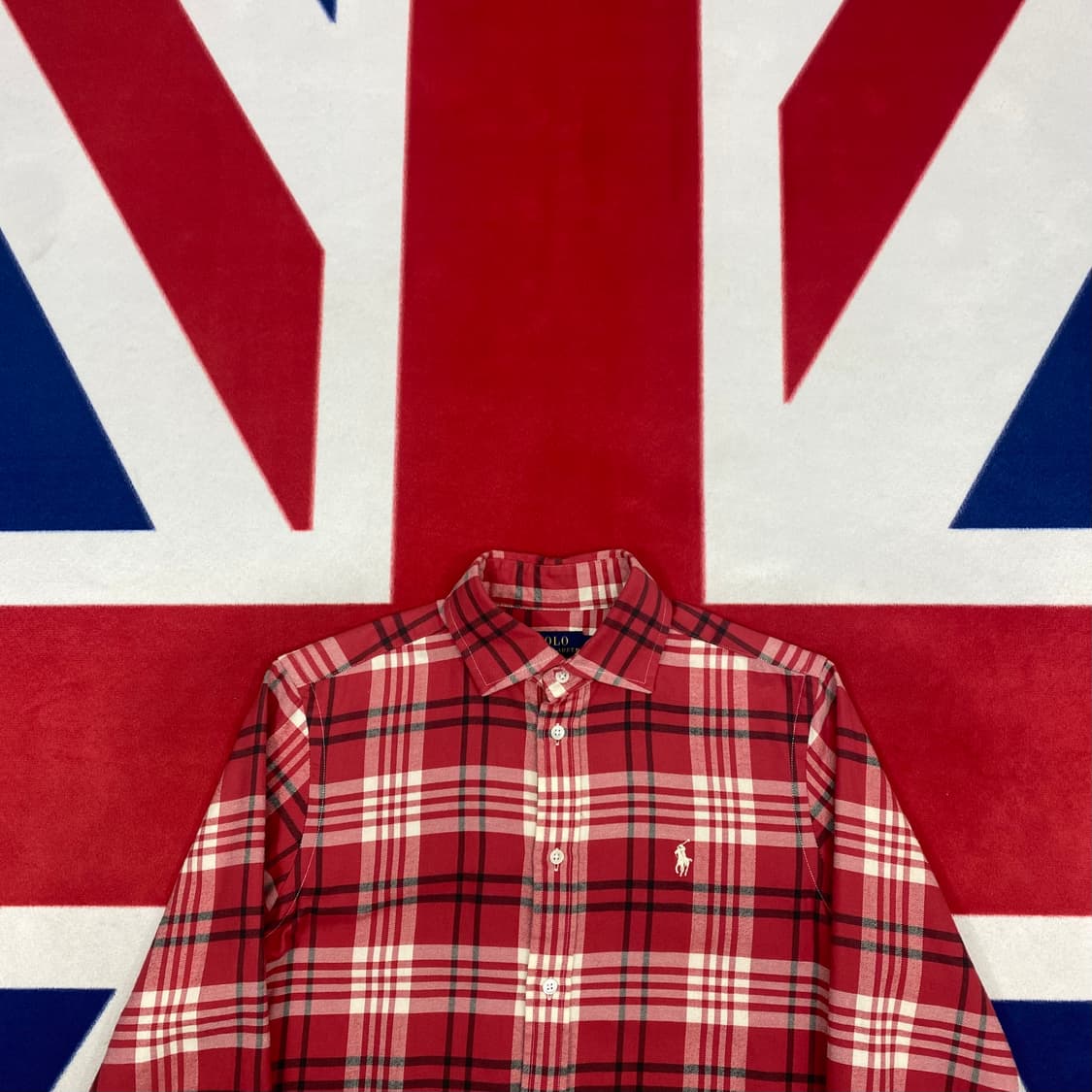 폴로 체크 셔츠 S  상품이미지3