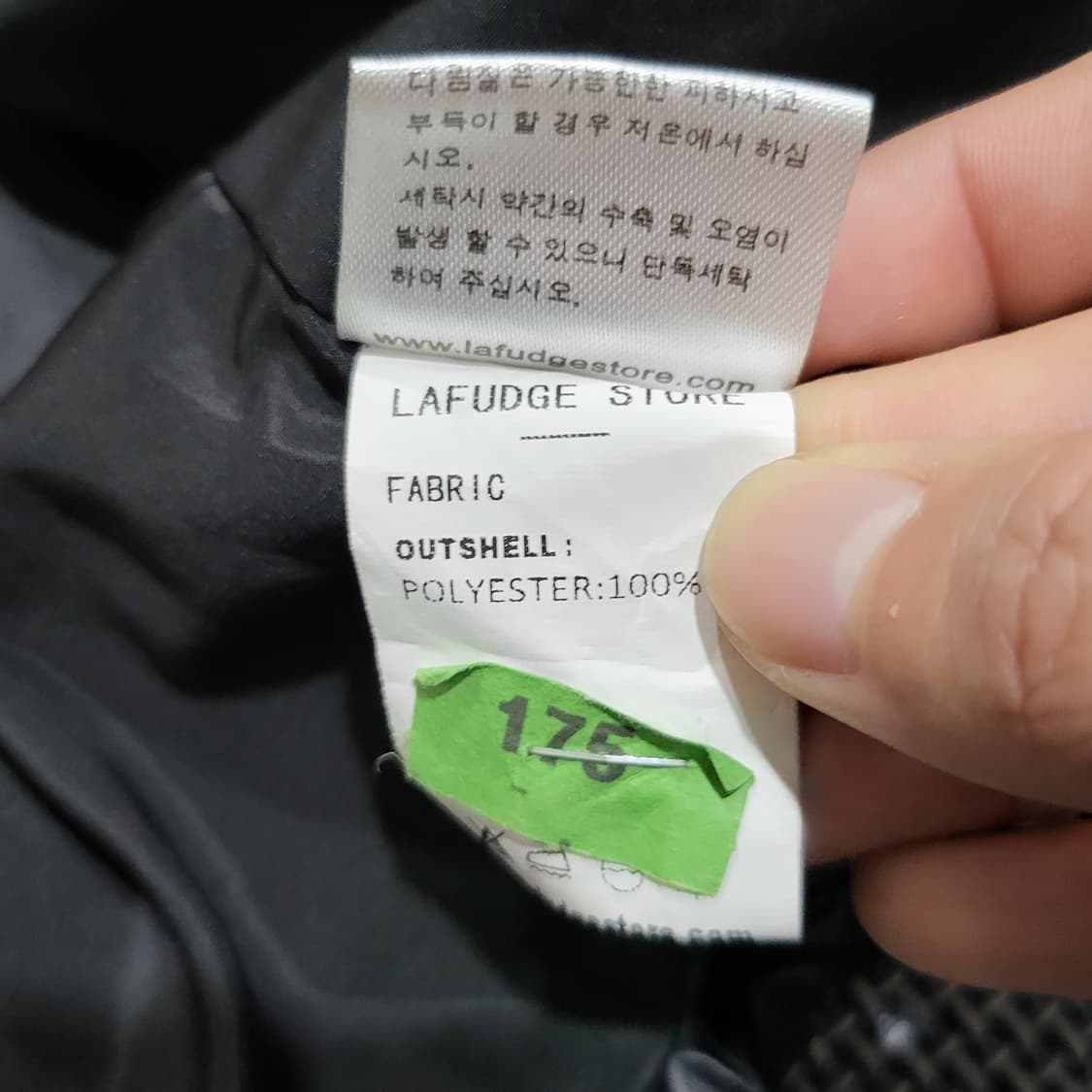 (여성) 라퍼지스토어 크롭 푸퍼패딩블랙 (S) 상품이미지6