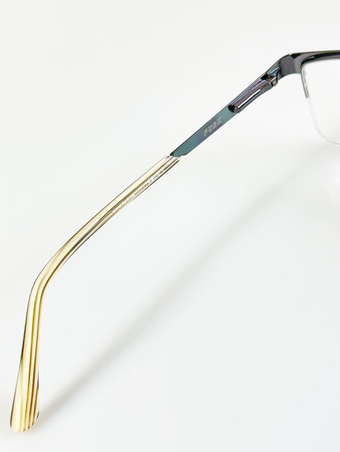 90s FUNK 반무테 메탈 스퀘어 빈티지 안경 상품이미지7