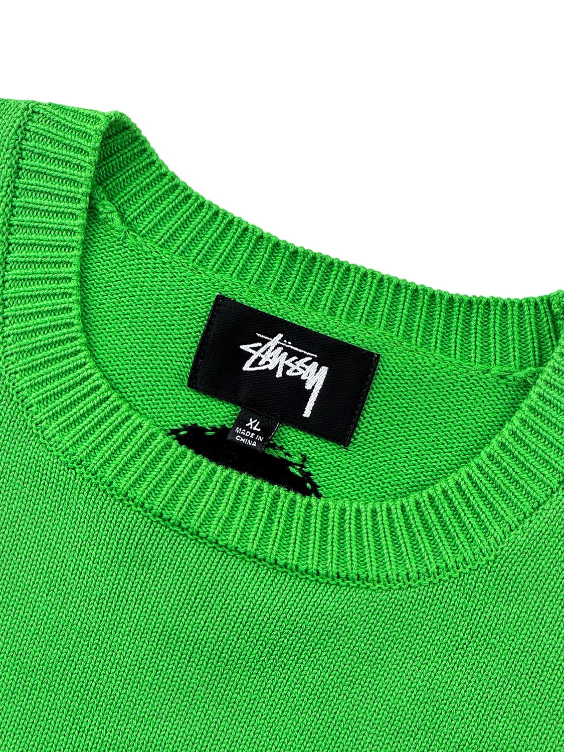 스투시 벤트 크라운 스웨터 라임 상품이미지5