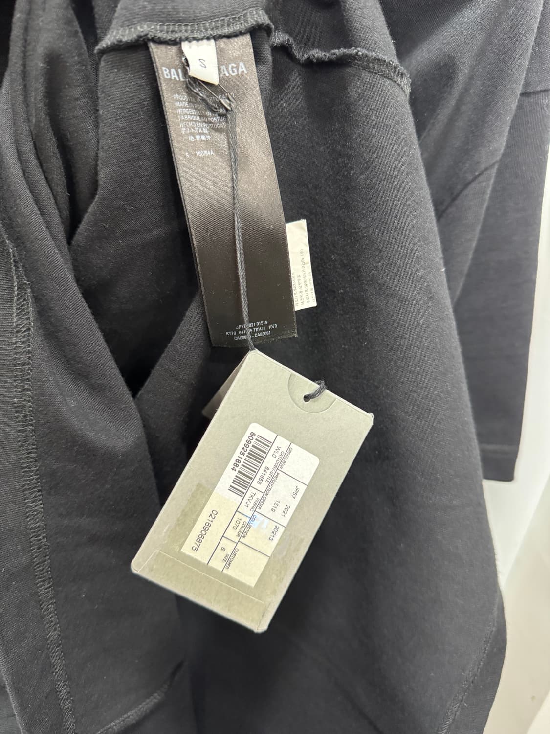 백화점판 새상품급 발렌시아가 웨이브로고 자수 폴리티컬 반팔 S  상품이미지3