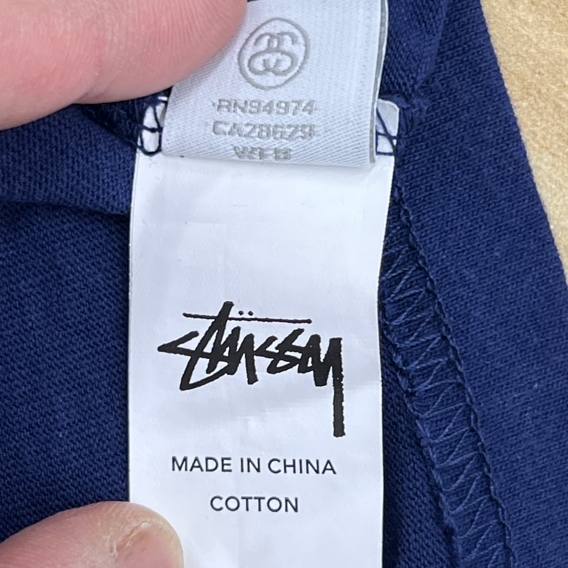 stussy 스투시 그래피티 크라운 네이비 반팔 티셔츠 M 상품이미지7