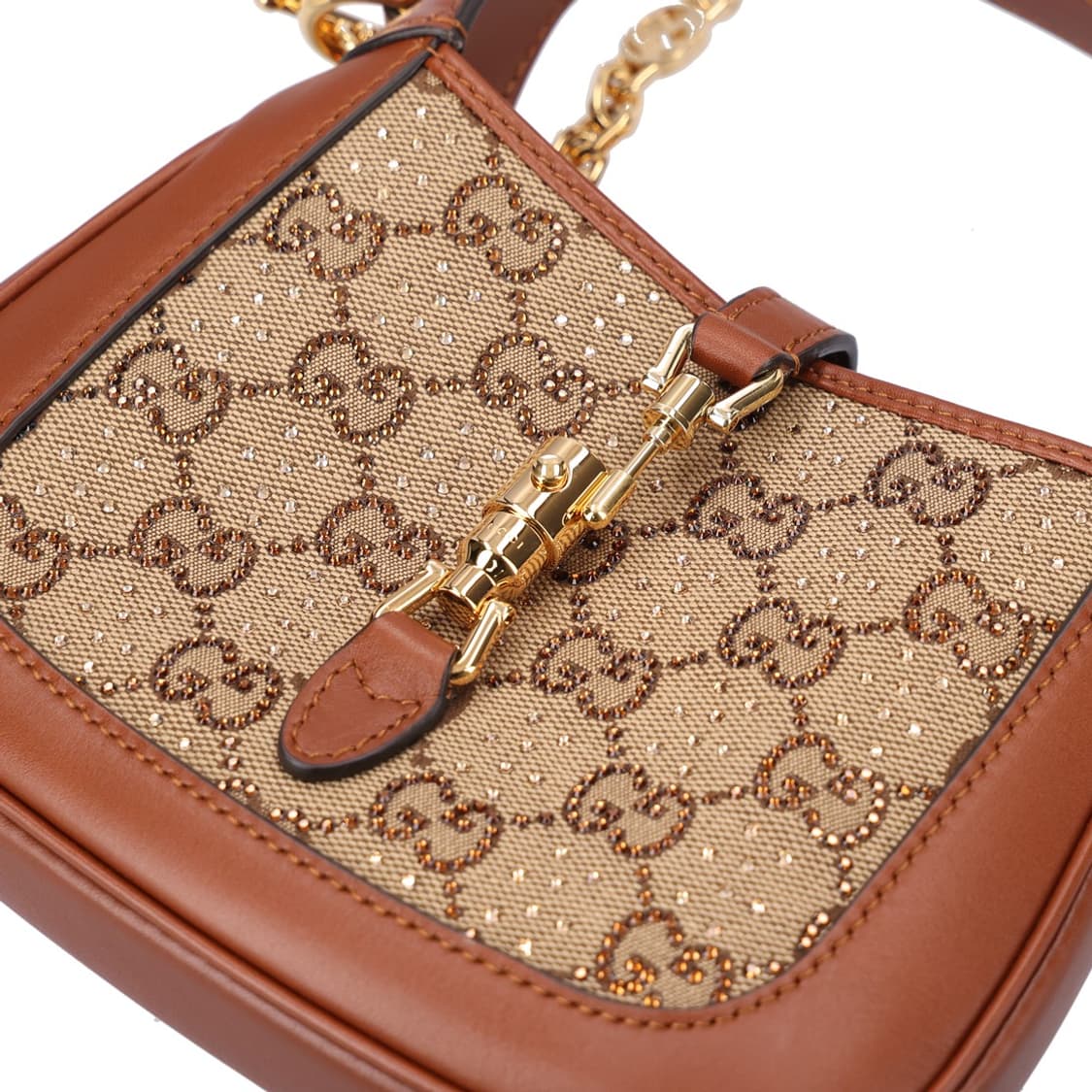 구찌 675799 재키 1961 미니 GG 숄더백 레더 자가드 상품이미지9