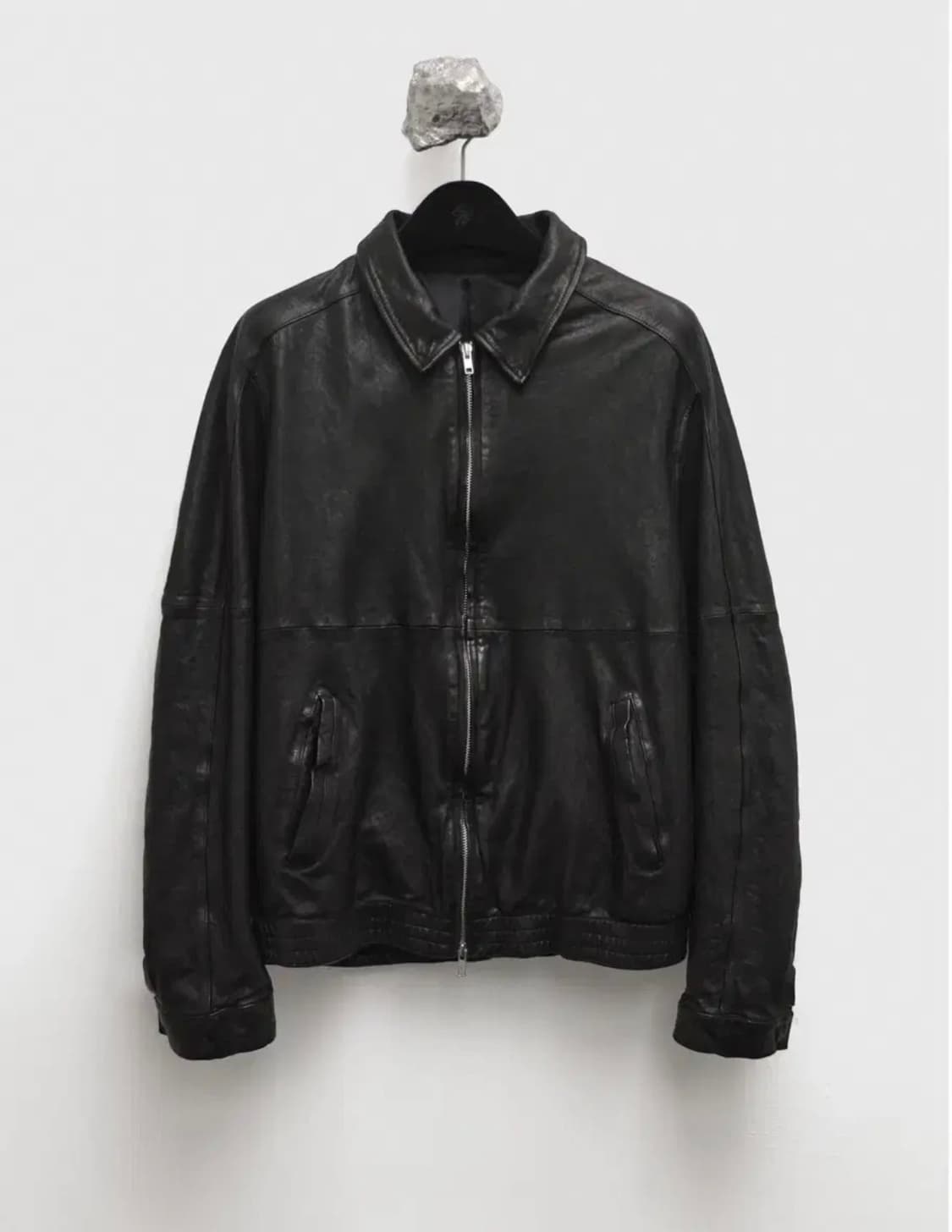 유스 워시드 레더 블루종 L사이즈 상품이미지1