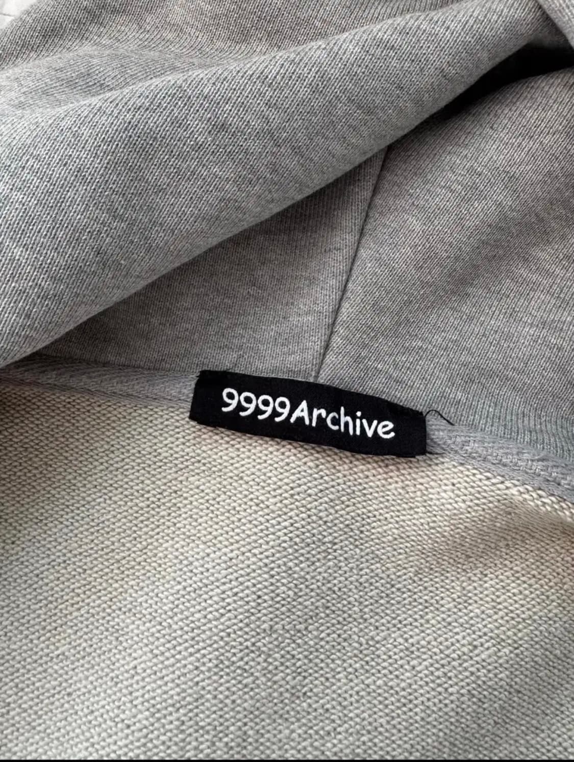 9999아카이브 후드집업 그레이 상품이미지2