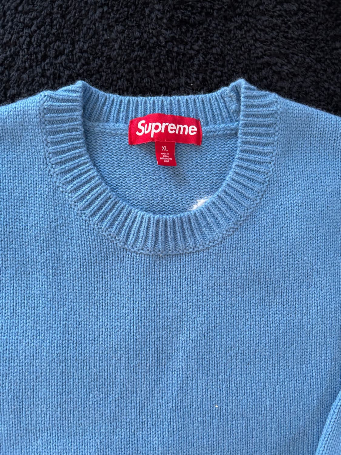 슈프림 앙고라 스크립트 스웨터 라이트 블루 - 25FW 상품이미지2