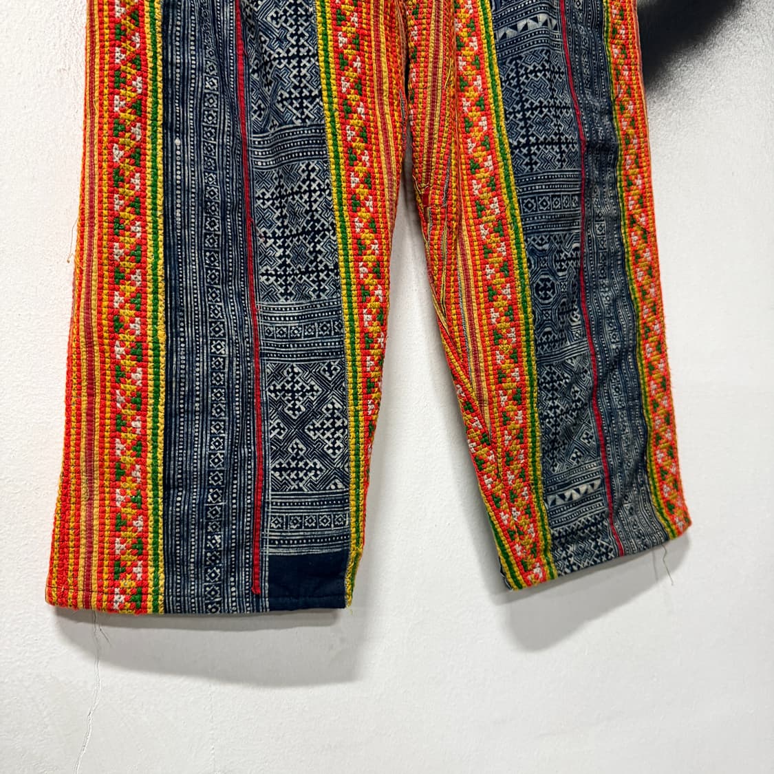 VTG 빈티지 재패니즈 동양 오리엔탈 사시코 자수 밴딩 팬츠 상품이미지4