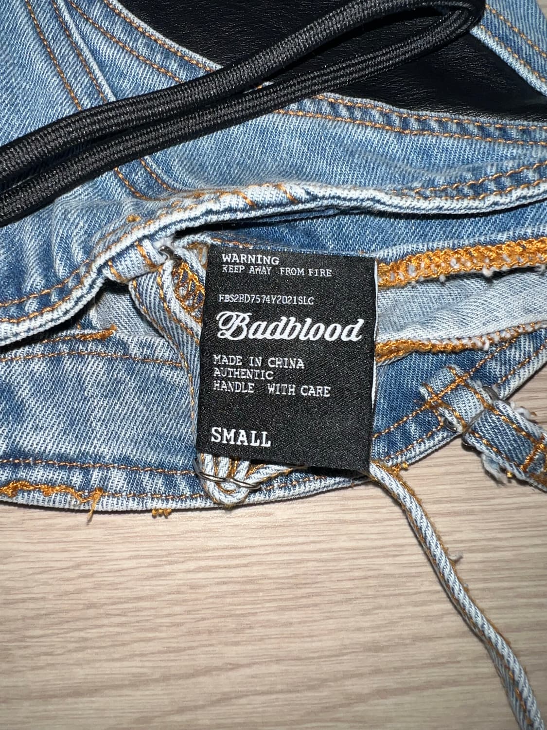 배드블러드 데님레더 뷔스티에 (새상품) 상품이미지4