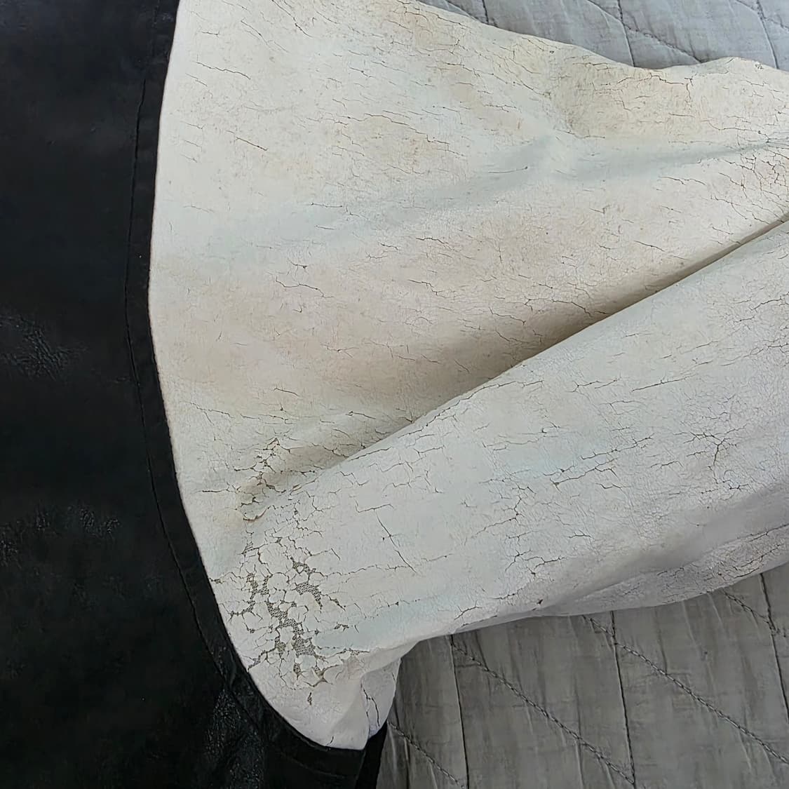 [XXL] 90s 빈티지 퍼블릭 에너미 크랙레더 스타디움 바시티 자켓 상품이미지4