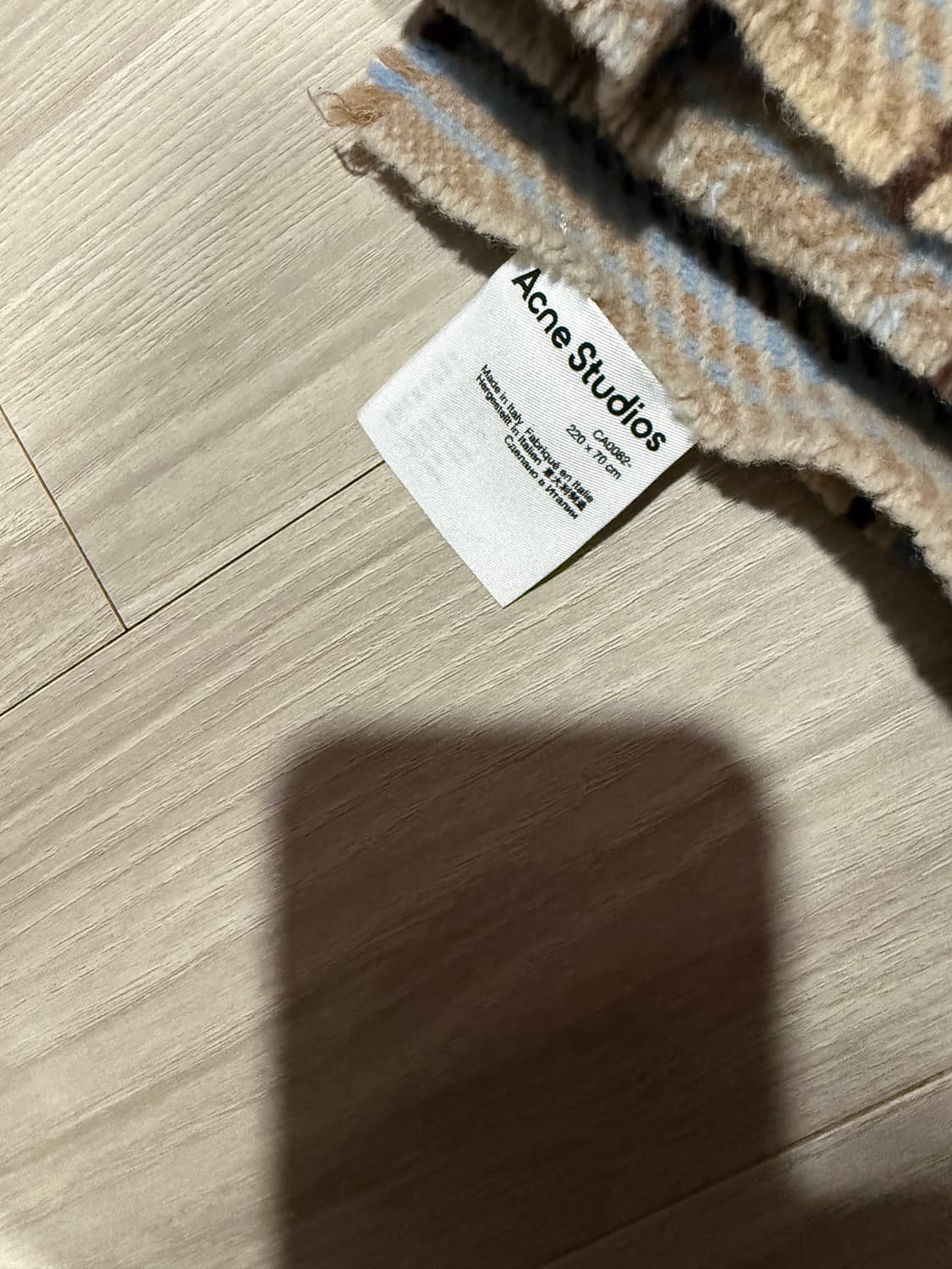 정품 아크네 스튜디오 체크 울 머플러 상품이미지6